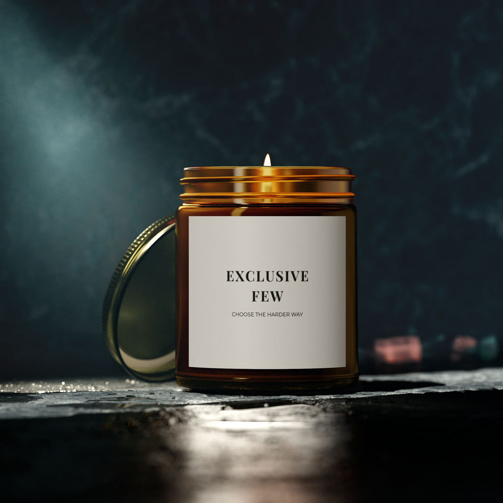 Exclusive Few™ Signature Candle - Coconut Apricot Wax | Amber Glass 9oz