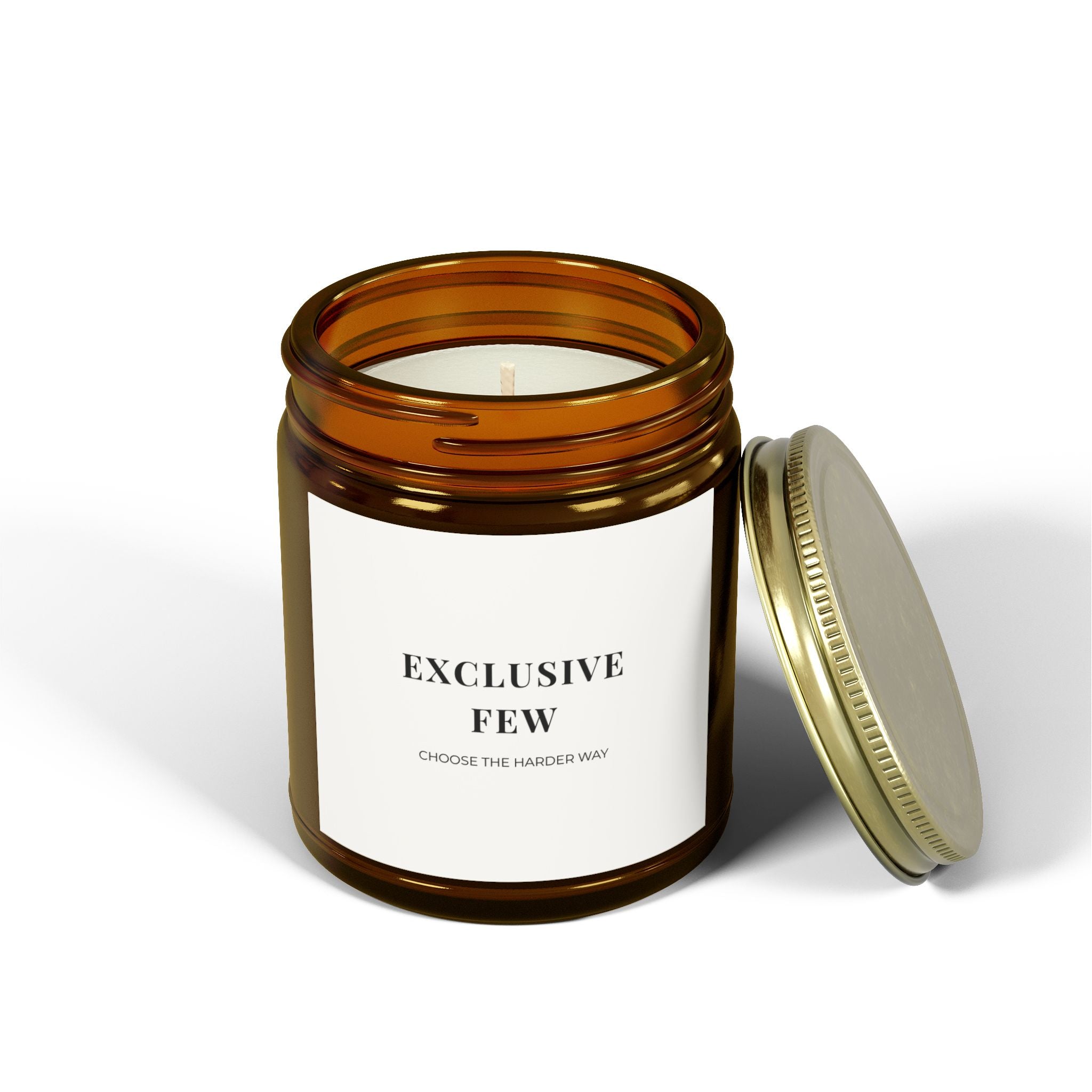 Exclusive Few™ Signature Candle - Coconut Apricot Wax | Amber Glass 9oz