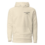 bone minimalist hoodie with embroidered The Exclusive Few logo